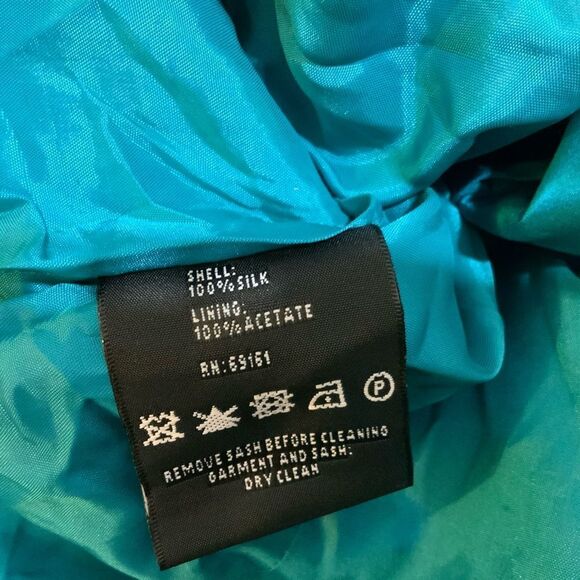 Carlisle  top tie waist size 14 Top in Blue - Picture 9 of 10